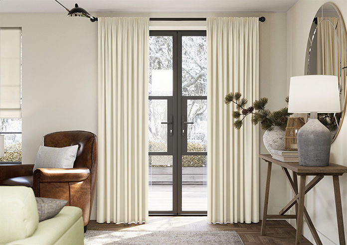 Florence Faux Suede, Fresh Cream - Made to Measure Curtains - Image 3